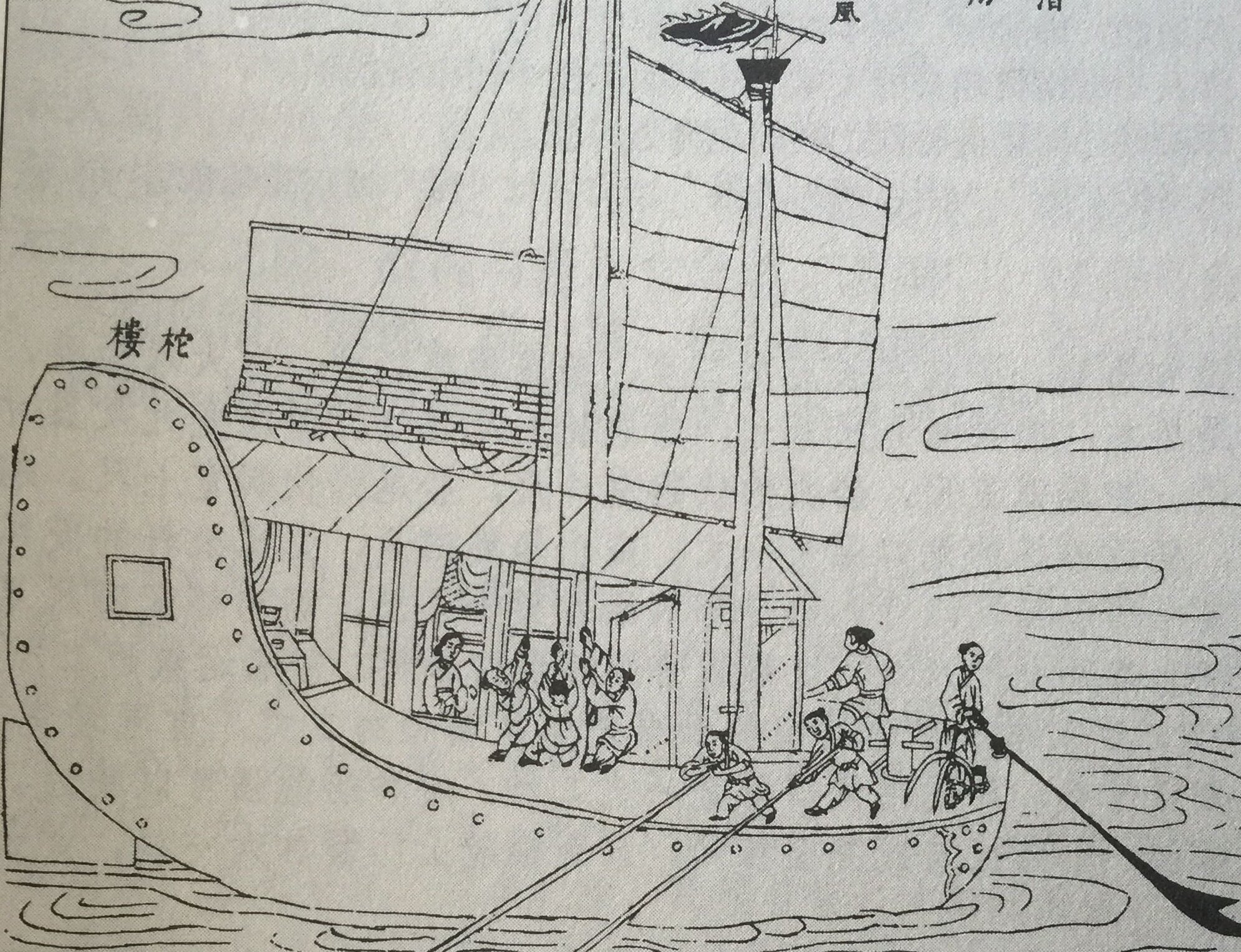 《天工开物》中记载的明代漕船式样