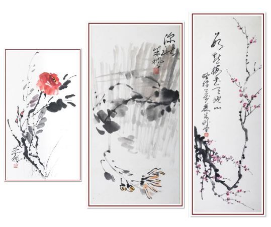 部分朱枫先生的画作