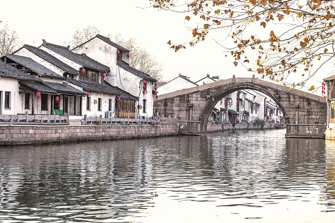 大运河无锡段。（视觉中国供图）